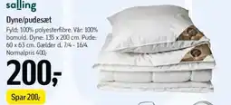 Føtex Salling Dyne/pudesæt tilbud