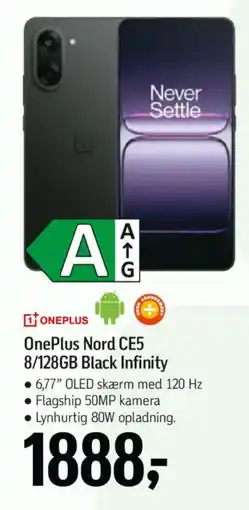Føtex OnePlus Nord CE5 8/128GB Black Infinity tilbud