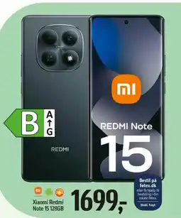 Føtex Xiaomi Redmi Note 15 128GB tilbud