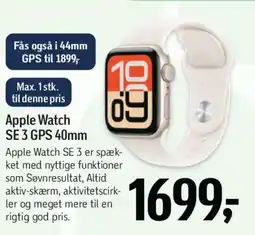 Føtex Apple Watch SE 3 GPS 40mm tilbud