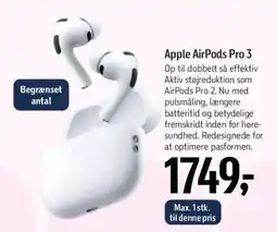 Føtex Apple AirPods Pro 3 tilbud
