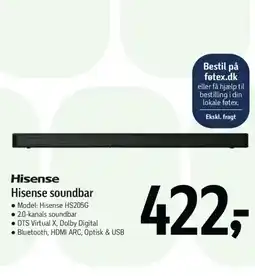 Føtex Hisense soundbar tilbud