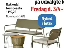 Føtex Bakkedal loungesofa tilbud