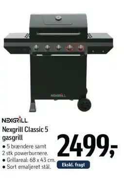 Føtex Nexgrill Classic 5 gasgrill tilbud