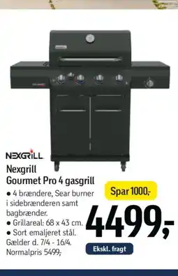 Føtex Nexgrill Gourmet Pro 4 gasgrill tilbud