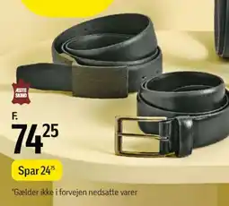 Føtex F.eks. bælte tilbud