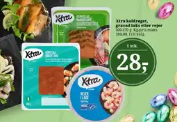 Dagli'Brugsen Xtra koldrøget, gravad laks eller rejer tilbud
