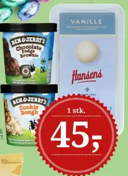 Dagli'Brugsen Ben & Jerry eller Hansens is tilbud