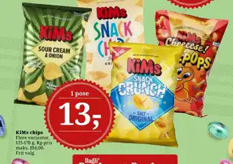 Dagli'Brugsen KiMs chips tilbud