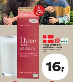 SuperBrugsen Thise økologisk ad libitum mælk tilbud