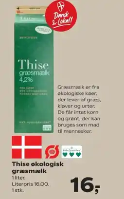SuperBrugsen Thise økologisk græsmælk tilbud