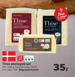 SuperBrugsen Thise økologisk ost tilbud