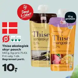 SuperBrugsen Thise økologisk skyr pouch tilbud