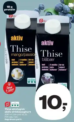 SuperBrugsen Thise økologisk aktiv drikkeyoghurt tilbud