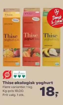 SuperBrugsen Thise økologisk yoghurt tilbud
