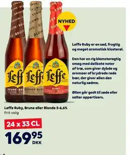 BorderShop Leffe Ruby, Brune eller Blonde 5-6,6% tilbud