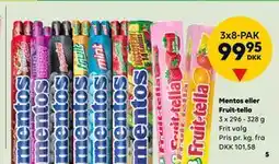 BorderShop Mentos eller Fruit-tella tilbud
