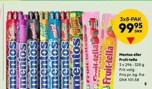 BorderShop Mentos eller Fruit-tella tilbud