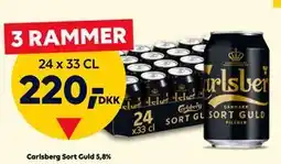 BorderShop Carlsberg Sort Guld 5,8% tilbud