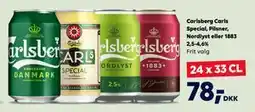BorderShop Carlsberg Carls Special, Pilsner, Nordlyst eller 1883 2,5-4,6% tilbud
