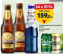 BorderShop Grimbergen Blonde eller Double Ambré 6,5-6,7% tilbud
