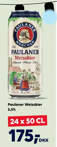 BorderShop Paulaner Weissbier 5,5% tilbud