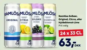 BorderShop Ramlösa Solbær, Original, Citrus, eller Hyldeblomst-Lime tilbud
