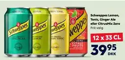 BorderShop Schweppes Lemon, Tonic, Ginger Ale eller CitrusMix Zero tilbud