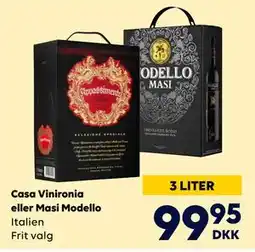 BorderShop Casa Vinironia eller Masi Modello tilbud