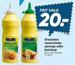 Bilka Graasten remoulade, sennep eller ketchup tilbud