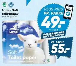 Bilka Lambi Soft toiletpapir tilbud