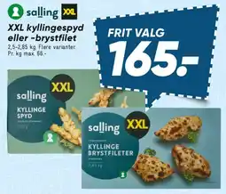Bilka XXL kyllingespyd eller -brystfilet tilbud