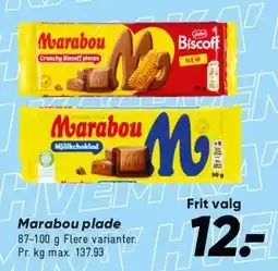 Bilka Marabou plade tilbud