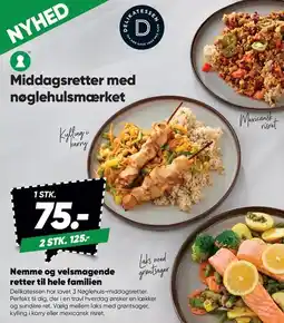 Bilka Middagsretter med nøglehulsmærket tilbud