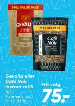 Bilka Gevalia / Café Noir (instant/value pack) tilbud