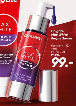 Bilka Colgate Max White Purple Serum tilbud