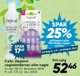 Bilka Depend negle-/neglerelateret pleje tilbud