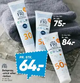 Bilka FRI solspray, -stick eller -lotion tilbud