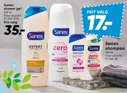 Bilka Sanex produkter (shower gel / shampoo) tilbud