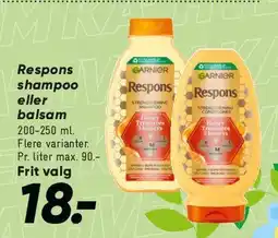 Bilka Respons shampoo eller balsam tilbud