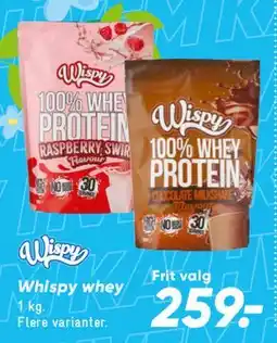 Bilka Whispy 100% Whey Protein tilbud