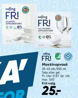 Bilka Maskinopvask tilbud