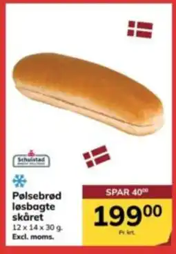 Dagrofa Food Service Pølsebrød løsbagte skåret tilbud