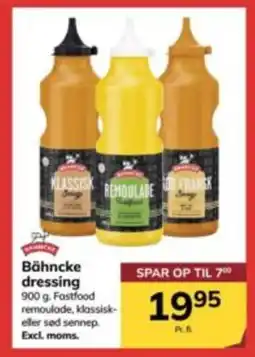 Dagrofa Food Service Bähncke dressing tilbud