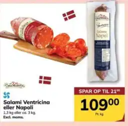 Dagrofa Food Service Salami Ventricina eller Napoli tilbud