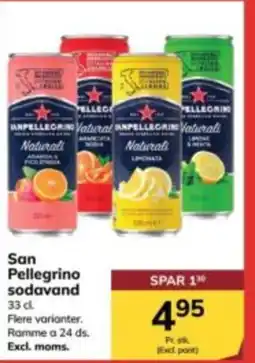 Dagrofa Food Service San Pellegrino sodavand tilbud