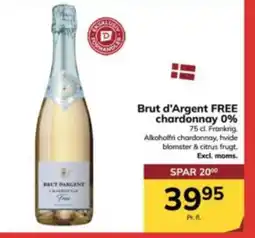 Dagrofa Food Service Brut d'Argent FREE chardonnay 0% tilbud
