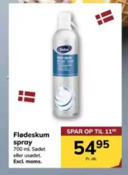 Dagrofa Food Service Flødeskum spray tilbud