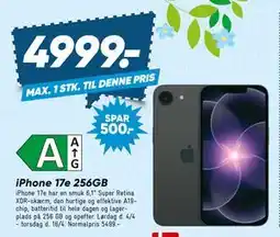 Bilka iPhone 17e 256GB tilbud