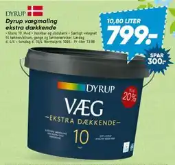 Bilka Dyrup vægmaling ekstra dækkende tilbud